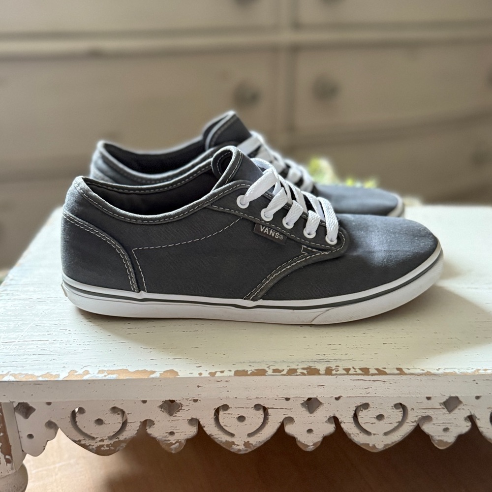 Vans Classic Grey Canvas Sneakers - Picture 5 of 8